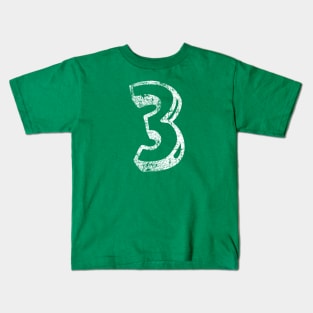 3 Fun Font - Distressed Kids T-Shirt